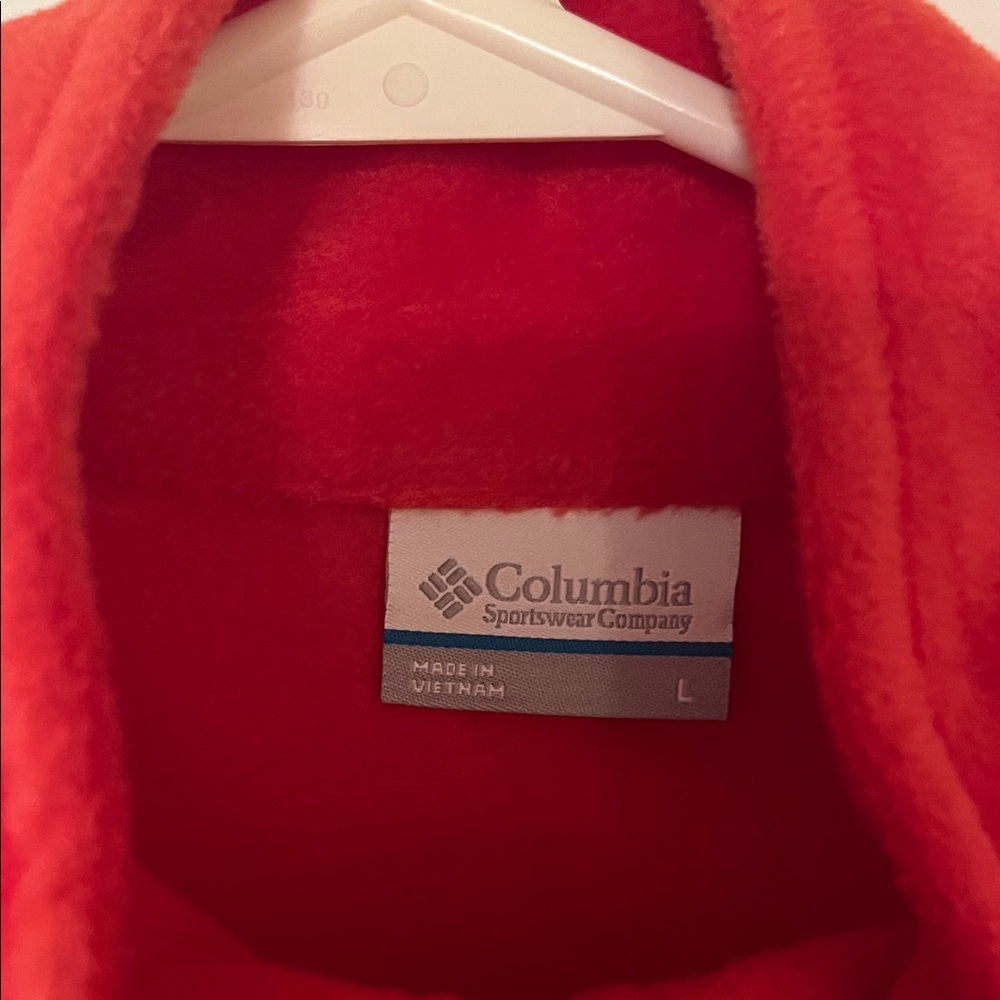 Columbia Vibrant Red Full-Zip Fleece - Picture 2 of 4
